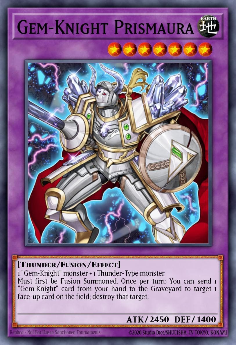 Carte Yu-Gi-Oh! Gem-Knight Prismaura #140 — Battles of Legend: Monster Mayhem