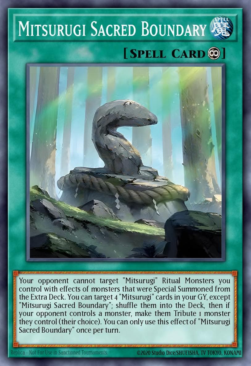 Carte Yu-Gi-Oh! Mitsurugi Sacred Boundary #095 — Alliance Insight