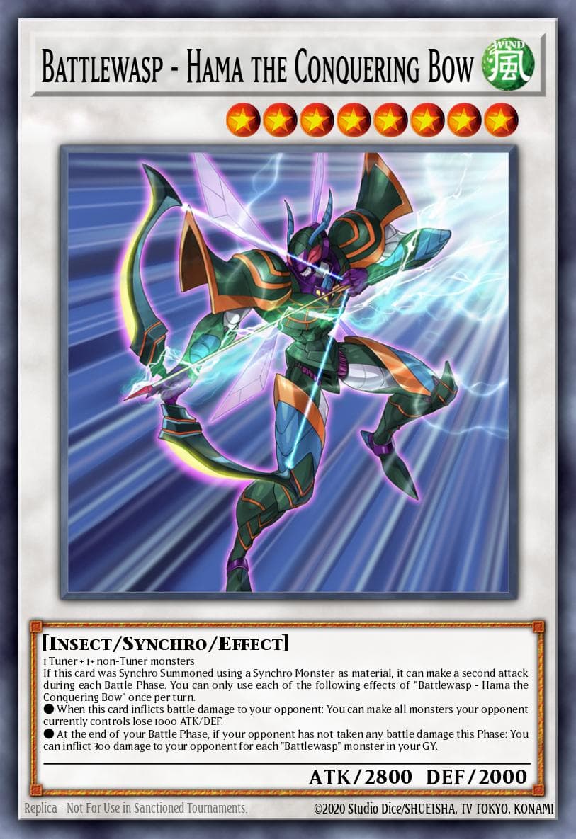 Carte Yu-Gi-Oh! Battlewasp - Hama the Conquering Bow #038 — Battles of Legend: Hero's Revenge