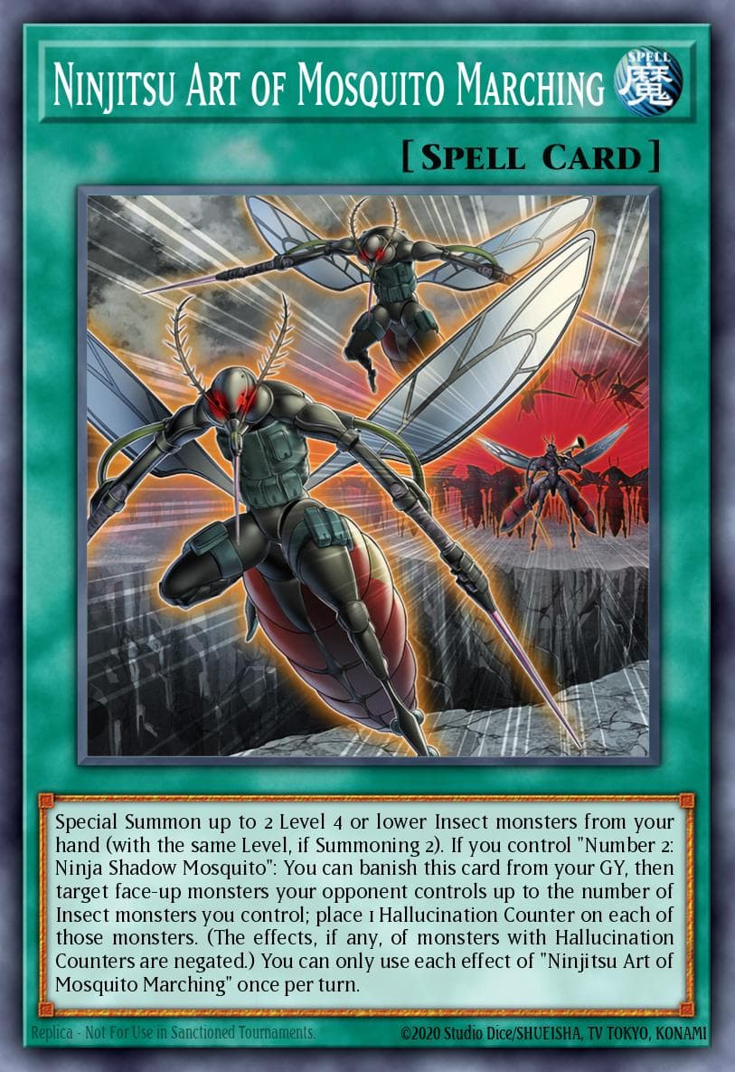 Carte Yu-Gi-Oh! Ninjitsu Art of Mosquito Marching #030 — Battles of Legend: Crystal Revenge
