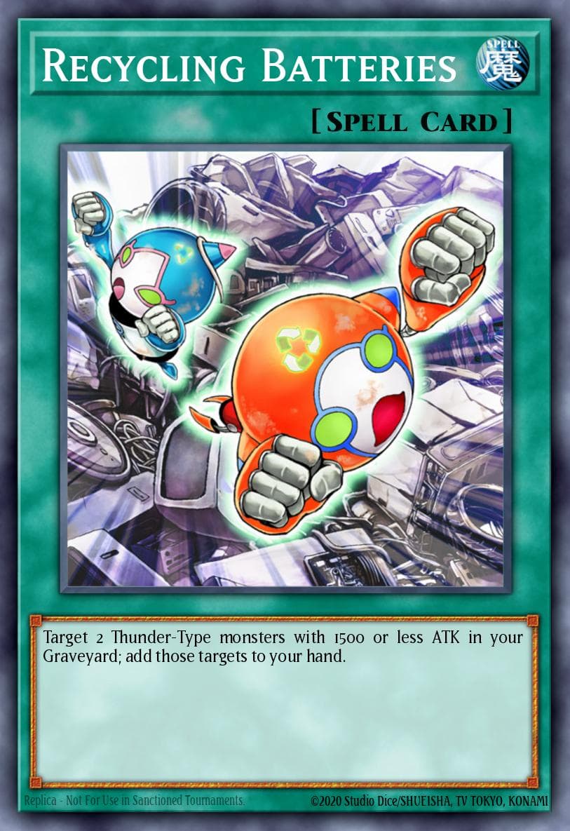 Carte Yu-Gi-Oh! Recycling Batteries #158 — Battle Pack 3: Monster League