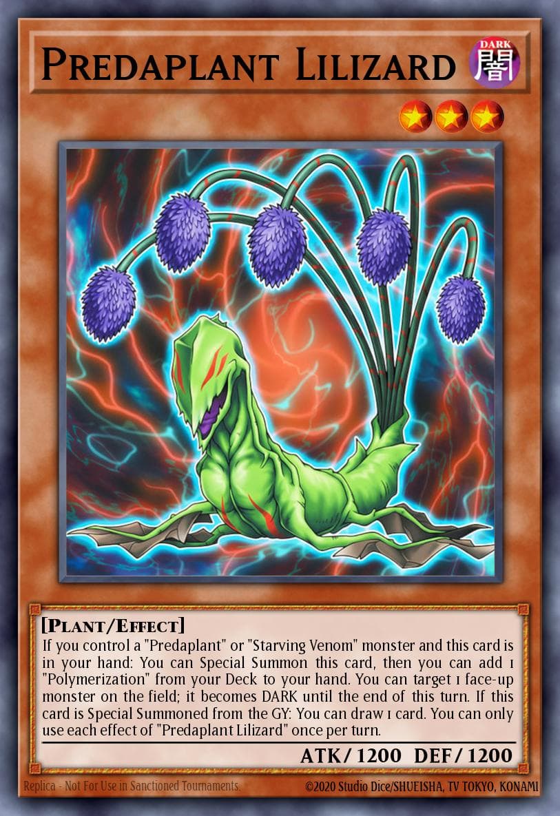 Carte Yu-Gi-Oh! Predaplant Lilizard #008 — Blazing Dominion