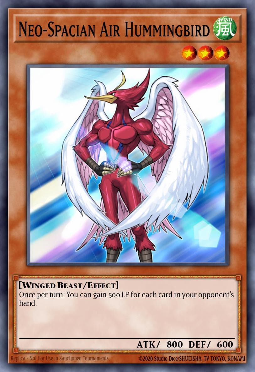 Carte Yu-Gi-Oh! Neo-Spacian Air Hummingbird #050 — Battles of Legend: Relentless Revenge