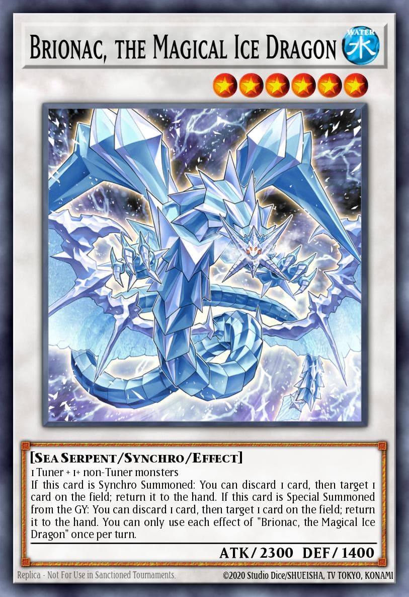 Carte Yu-Gi-Oh! Brionac, the Magical Ice Dragon #004 — Battles of Legend: Terminal Revenge