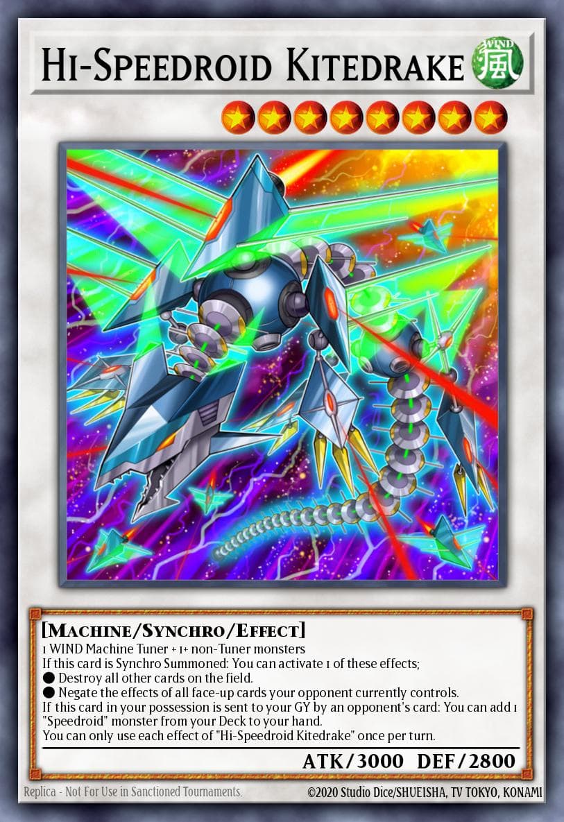 Carte Yu-Gi-Oh! Hi-Speedroid Kitedrake #092 — Battles of Legend: Chapter 1