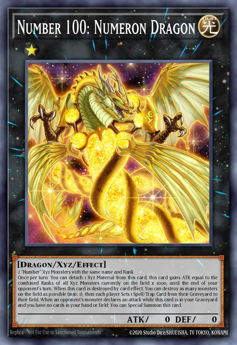 Carte Yu-Gi-Oh! Number 100: Numeron Dragon #084 — Battles of Legend: Crystal Revenge