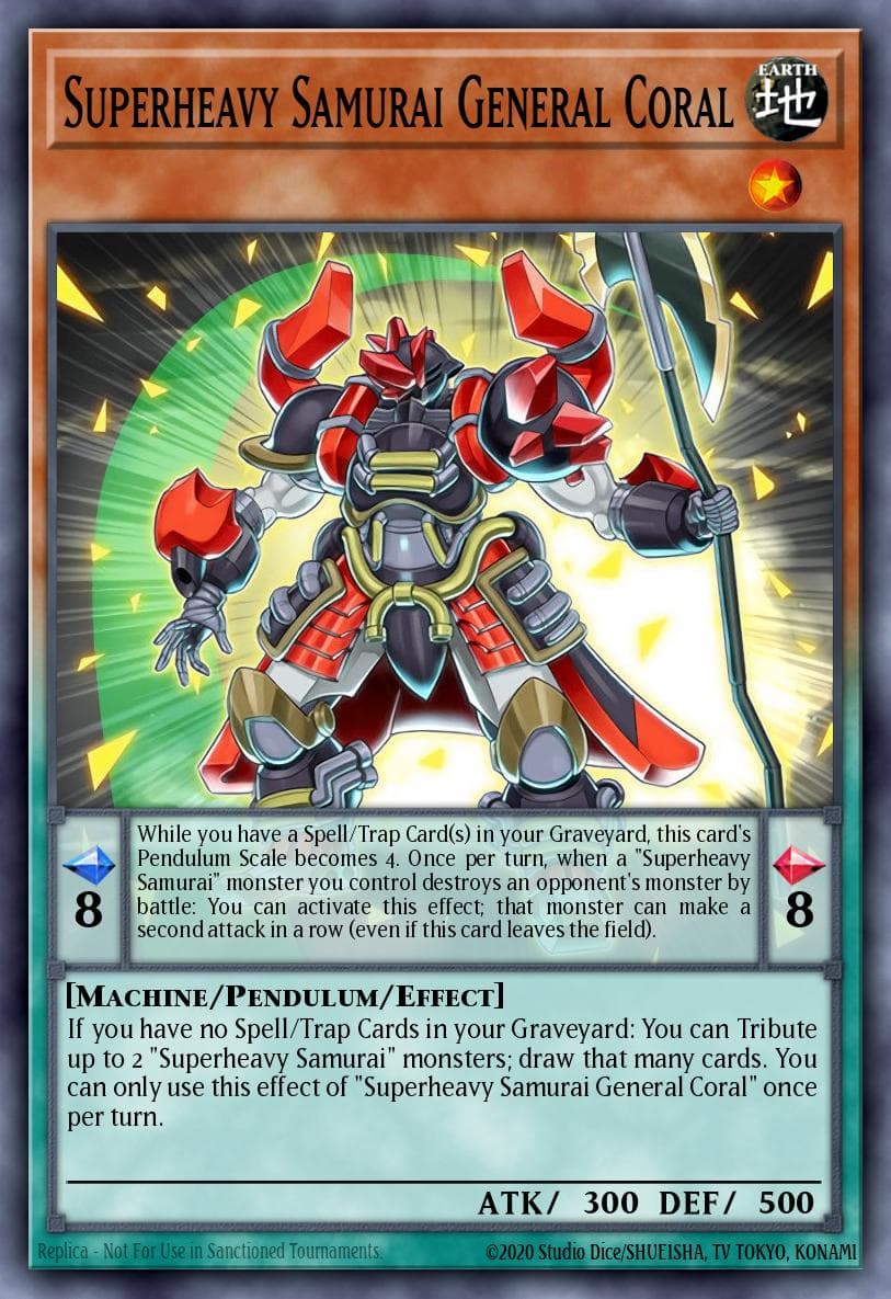 Carte Yu-Gi-Oh! Superheavy Samurai General Coral #011 — Breakers of Shadow