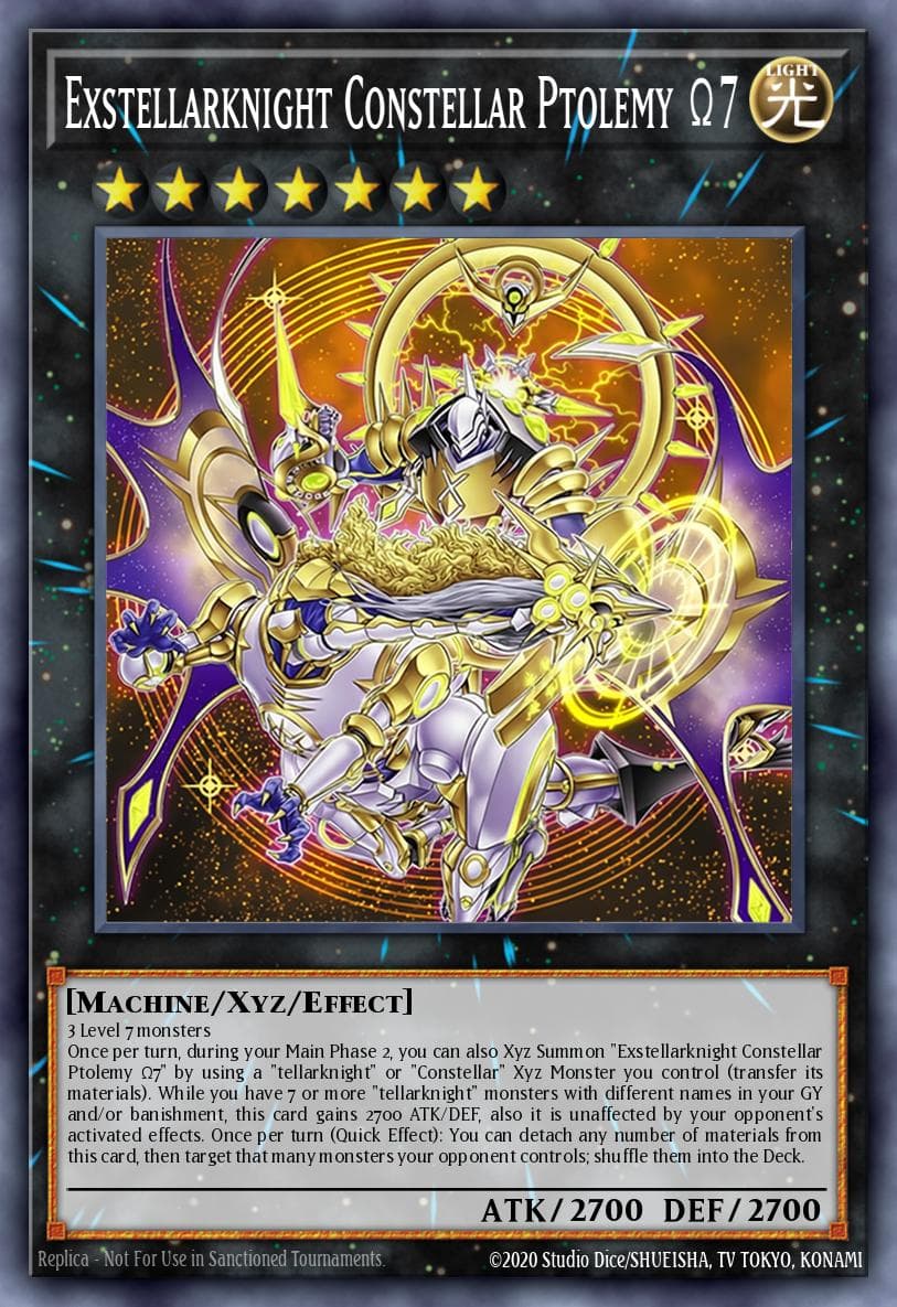 Carte Yu-Gi-Oh! Exstellarknight Constellar Ptolemy Ω7 #018 — Battles of Legend: Glorious Gallery