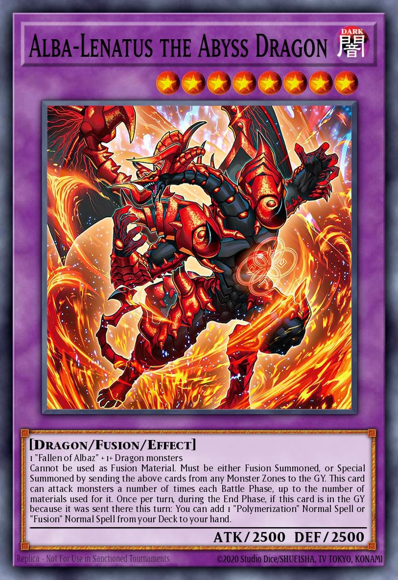 Carte Yu-Gi-Oh! Alba-Lenatus the Abyss Dragon #045 — THE CHRONICLES DECK: The Fallen & The Virtuous (All-Foil Edition)