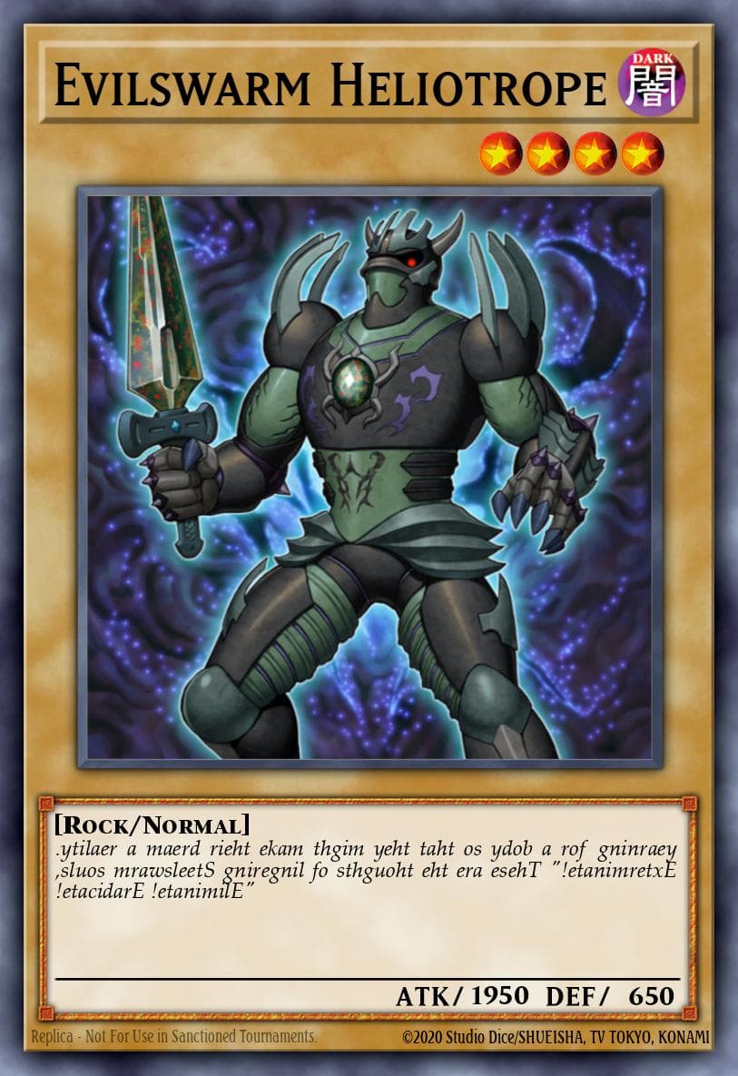 Carte Yu-Gi-Oh! Evilswarm Heliotrope #001 — War of the Giants: Round 2