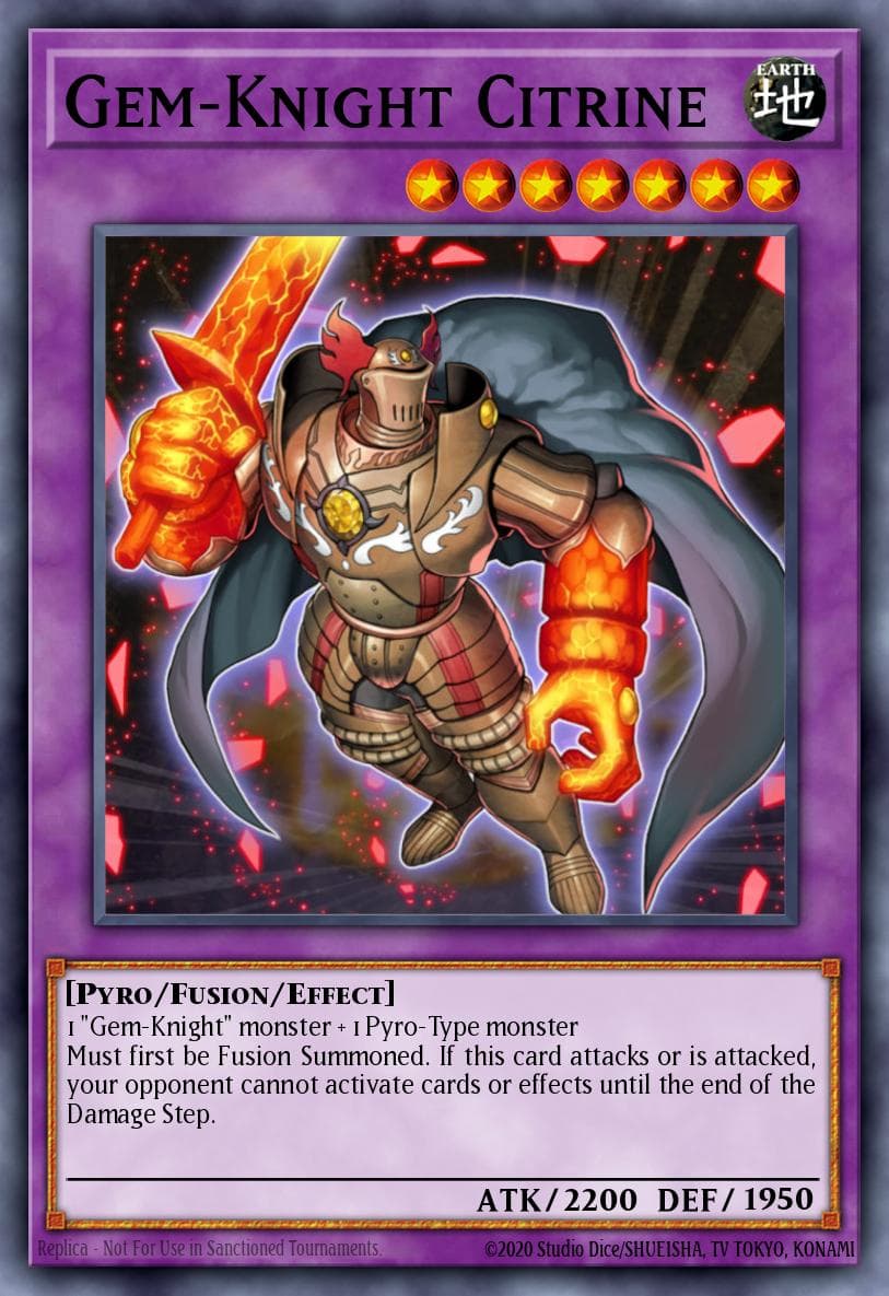 Carte Yu-Gi-Oh! Gem-Knight Citrine #139 — Battles of Legend: Monster Mayhem