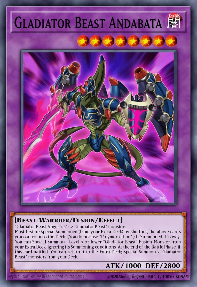 Carte Yu-Gi-Oh! Gladiator Beast Andabata #022 — Battles of Legend: Light's Revenge