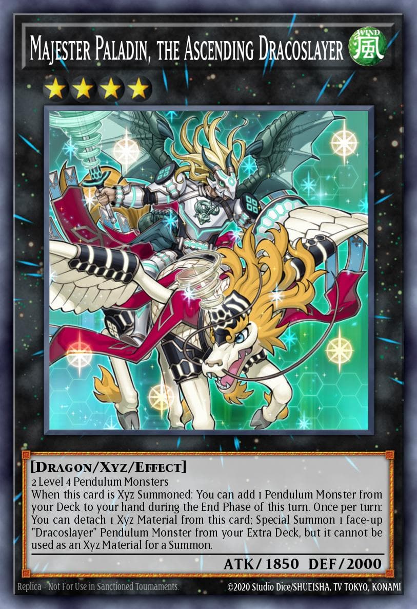 Carte Yu-Gi-Oh! Majester Paladin, the Ascending Dracoslayer #050 — Ancient Guardians
