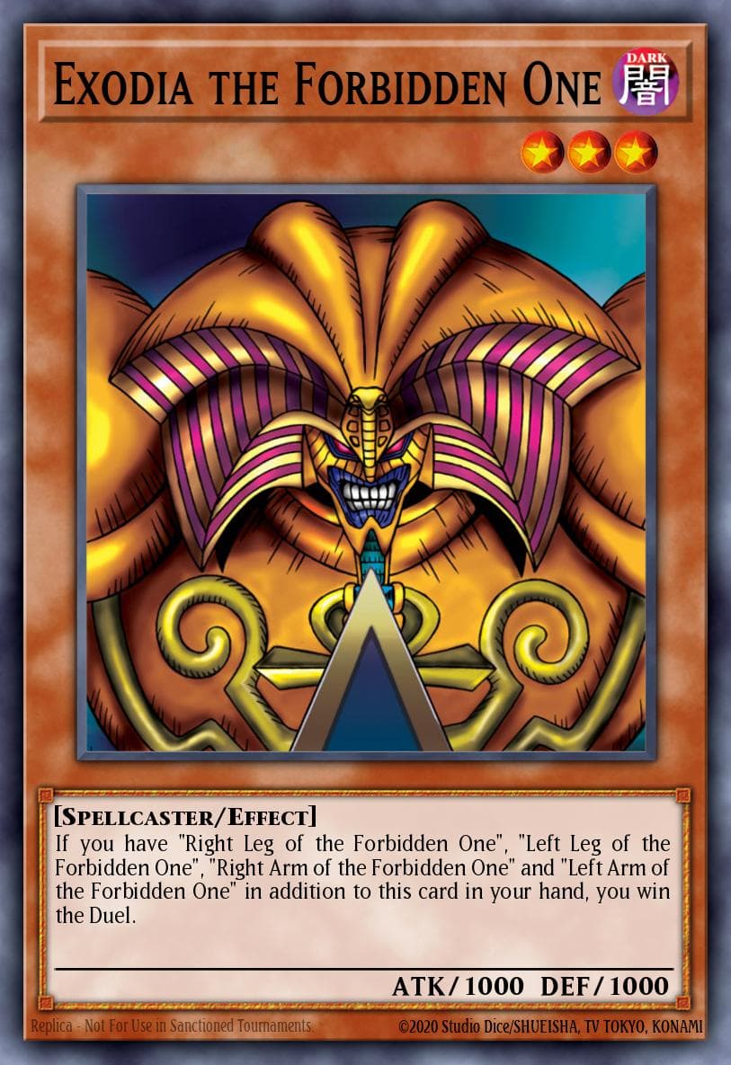 Carte Yu-Gi-Oh! Exodia the Forbidden One #002 — Battles of Legend: Glorious Gallery