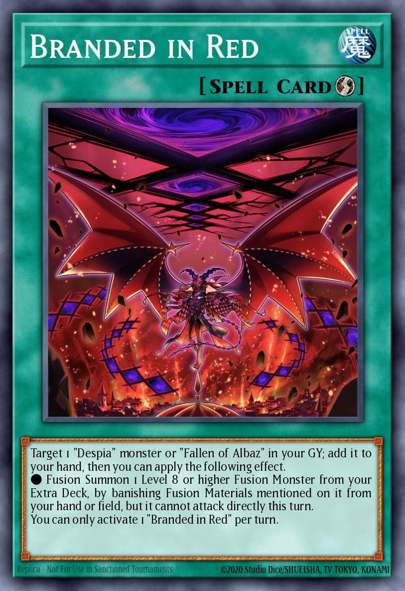Carte Yu-Gi-Oh! Branded in Red #057 — Burst of Destiny