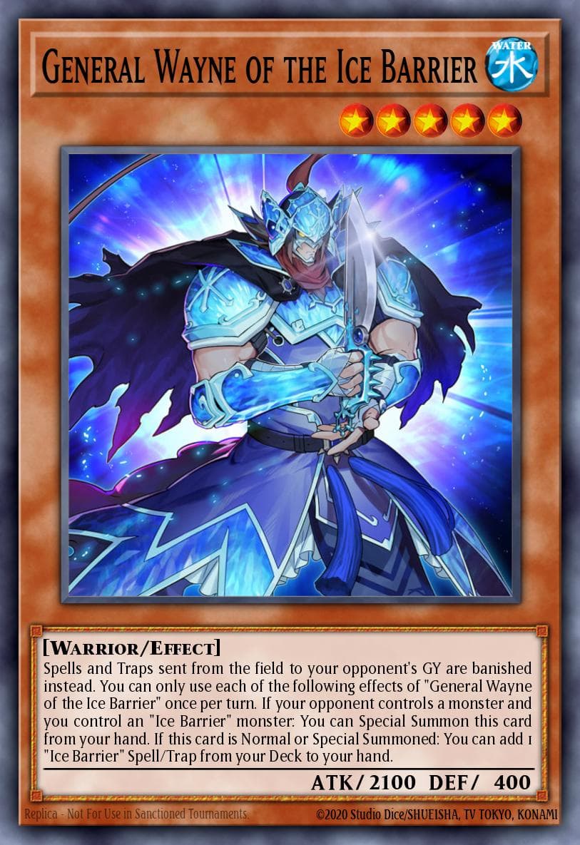 Carte Yu-Gi-Oh! General Wayne of the Ice Barrier #073 — Battles of Legend: Terminal Revenge