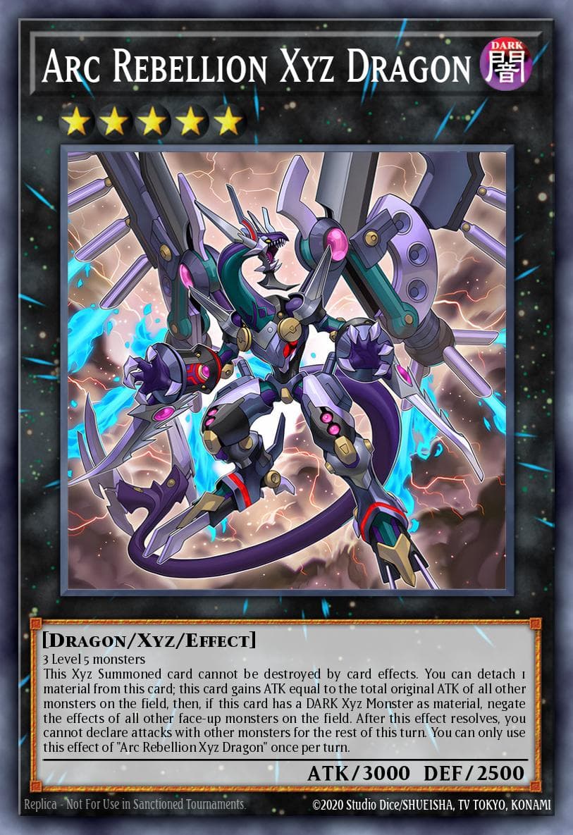 Carte Yu-Gi-Oh! Arc Rebellion Xyz Dragon #100 — Battles of Legend: Glorious Gallery