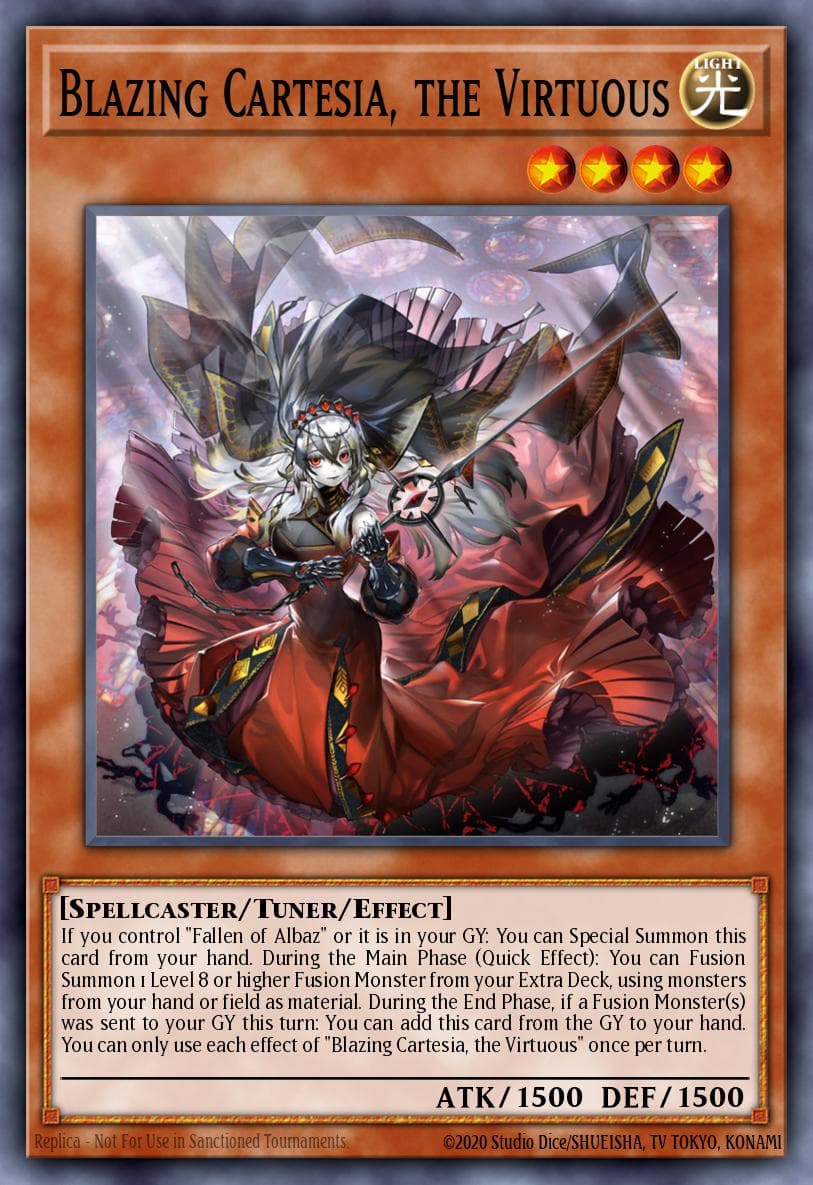 Carte Yu-Gi-Oh! Blazing Cartesia, the Virtuous #080 — Battles of Legend: Terminal Revenge