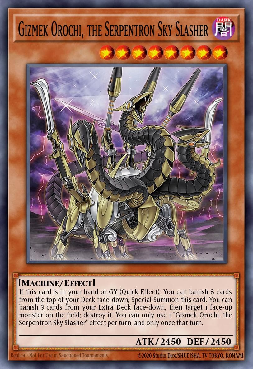 Carte Yu-Gi-Oh! Gizmek Orochi, the Serpentron Sky Slasher #048 — Amazing Defenders