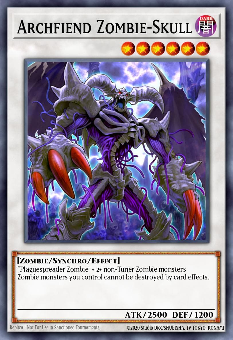 Carte Yu-Gi-Oh! Archfiend Zombie-Skull #058 — Battles of Legend: Light's Revenge