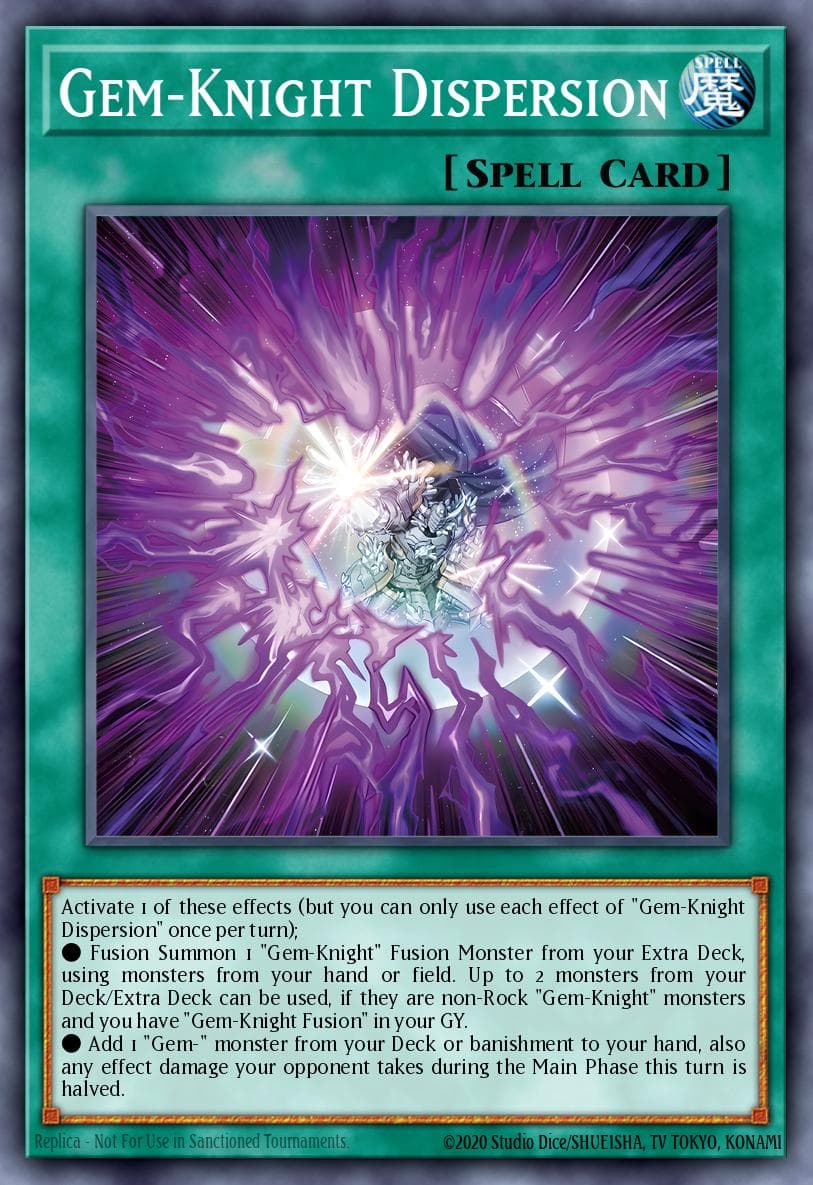 Carte Yu-Gi-Oh! Gem-Knight Dispersion #023 — Battles of Legend: Monster Mayhem