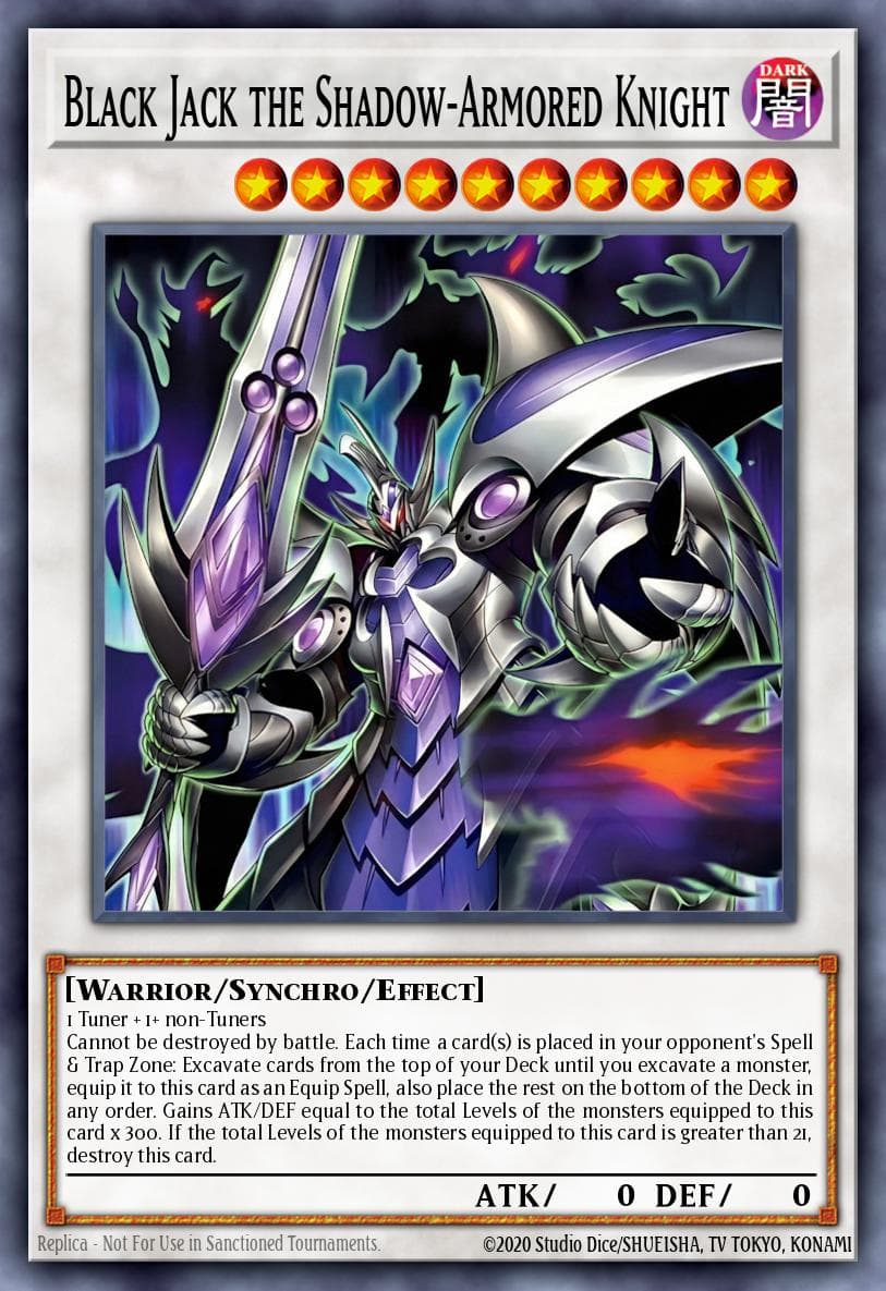Carte Yu-Gi-Oh! Black Jack the Shadow-Armored Knight #046 — Battles of Legend: Glorious Gallery