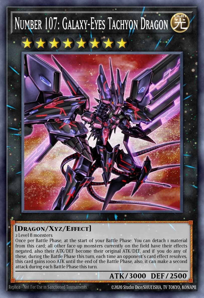 Carte Yu-Gi-Oh! Number 107: Galaxy-Eyes Tachyon Dragon #072 — Battles of Legend: Chapter 1