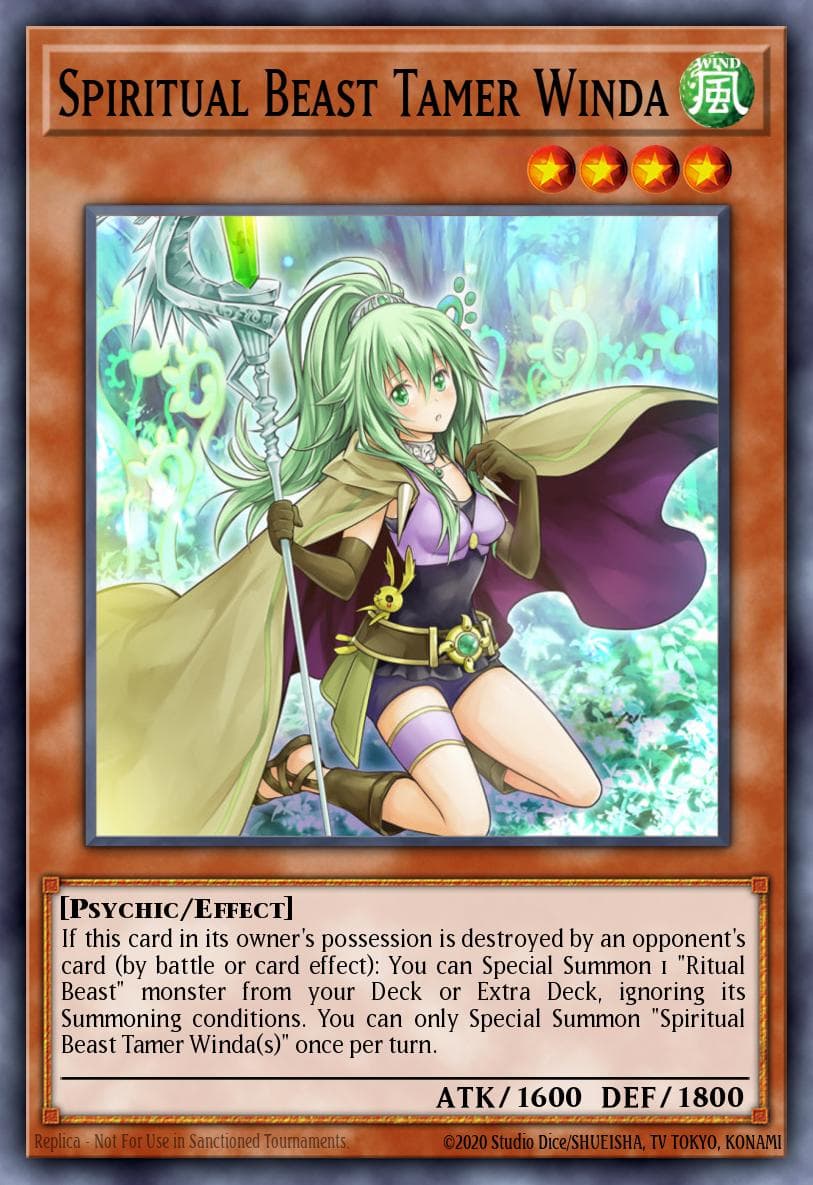 Carte Yu-Gi-Oh! Spiritual Beast Tamer Winda #070 — Battles of Legend: Terminal Revenge