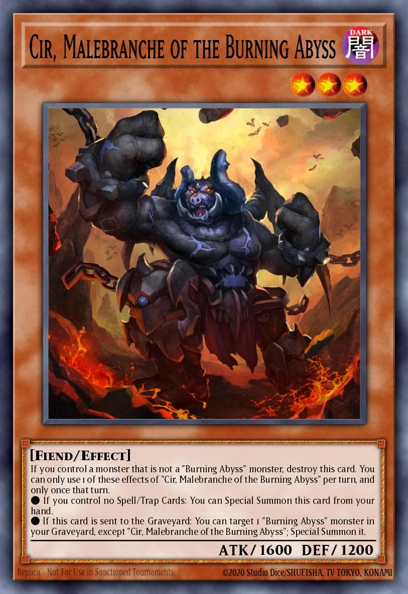Carte Yu-Gi-Oh! Cir, Malebranche of the Burning Abyss #064 — Battles of Legend: Glorious Gallery