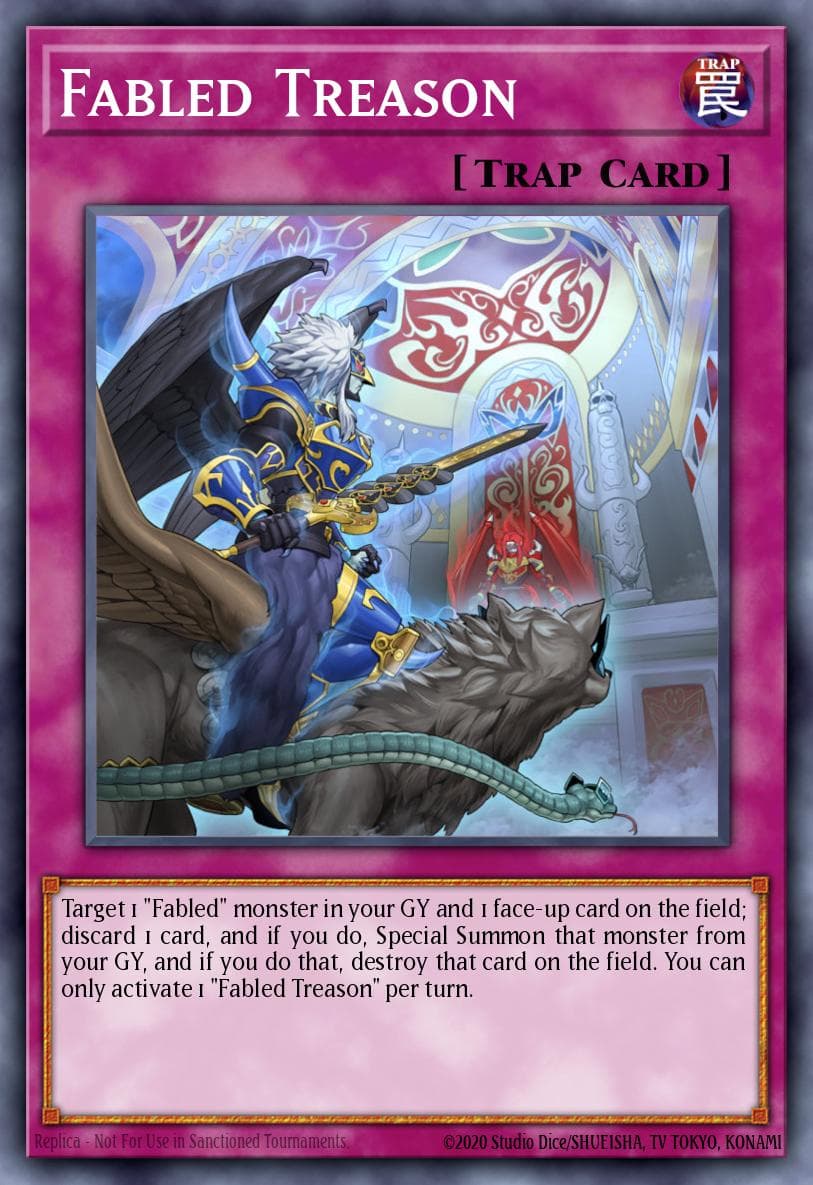Carte Yu-Gi-Oh! Fabled Treason #073 — Blazing Vortex