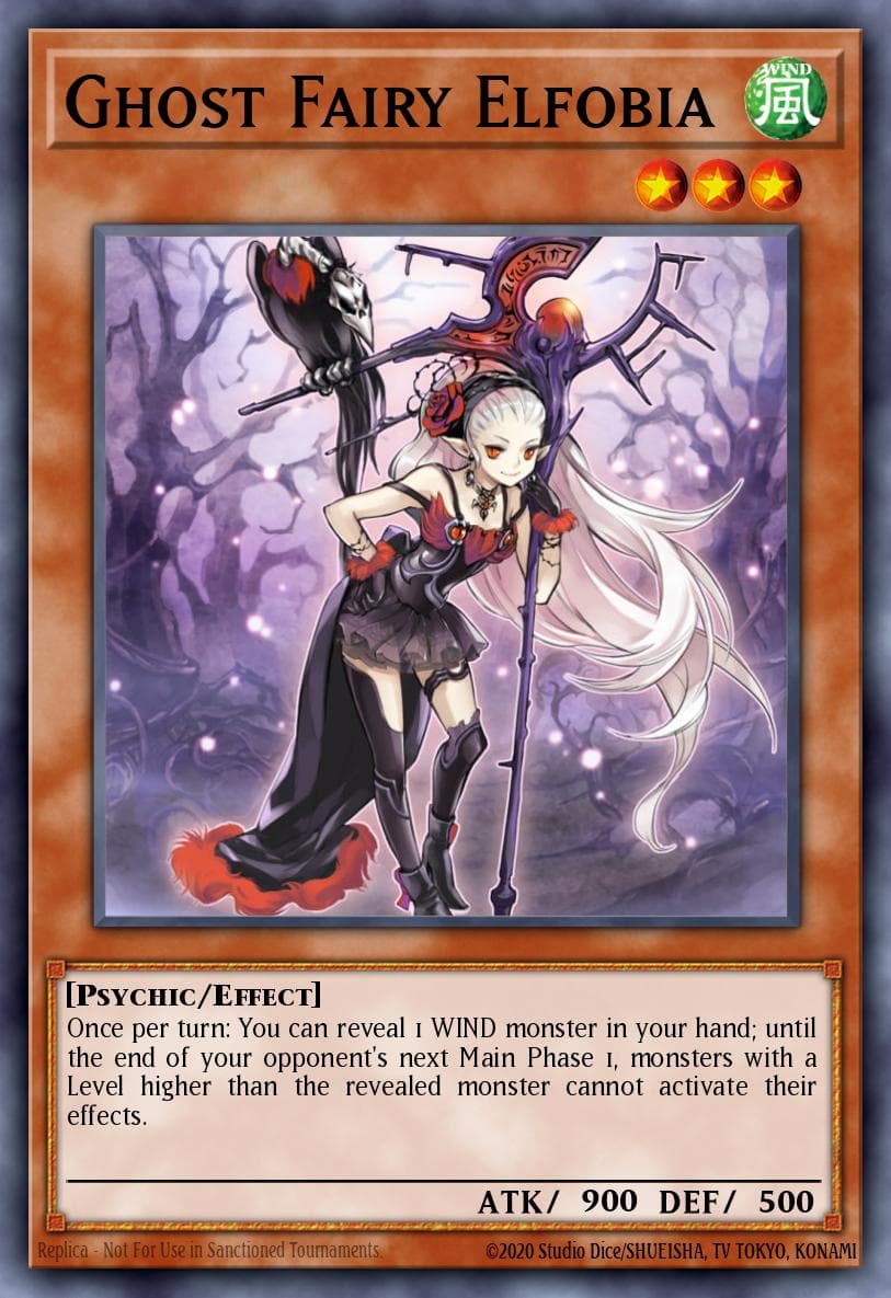 Carte Yu-Gi-Oh! Ghost Fairy Elfobia #058 — Battles of Legend: Glorious Gallery