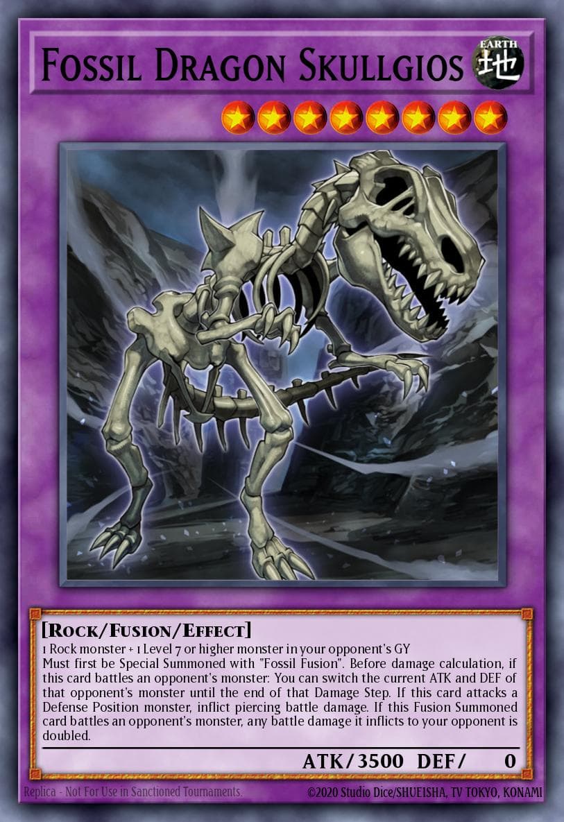 Carte Yu-Gi-Oh! Fossil Dragon Skullgios #009 — Battles of Legend: Armageddon
