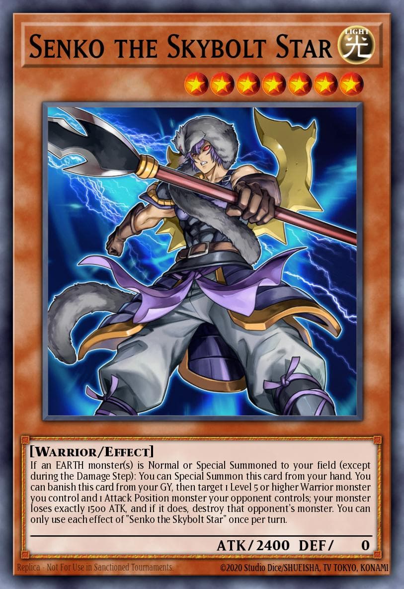 Carte Yu-Gi-Oh! Senko the Skybolt Star #036 — Battles of Legend: Crystal Revenge