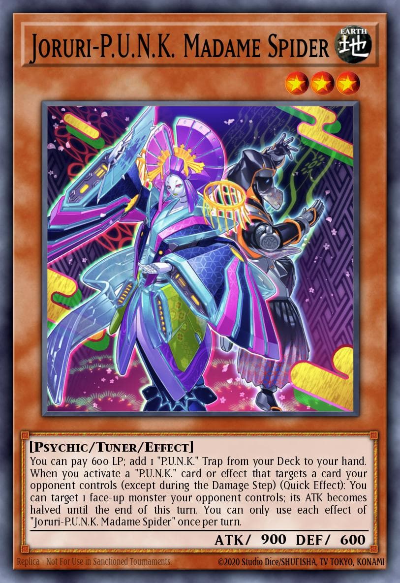 Carte Yu-Gi-Oh! Joruri-P.U.N.K. Madame Spider #072 — Battles of Legend: Monster Mayhem