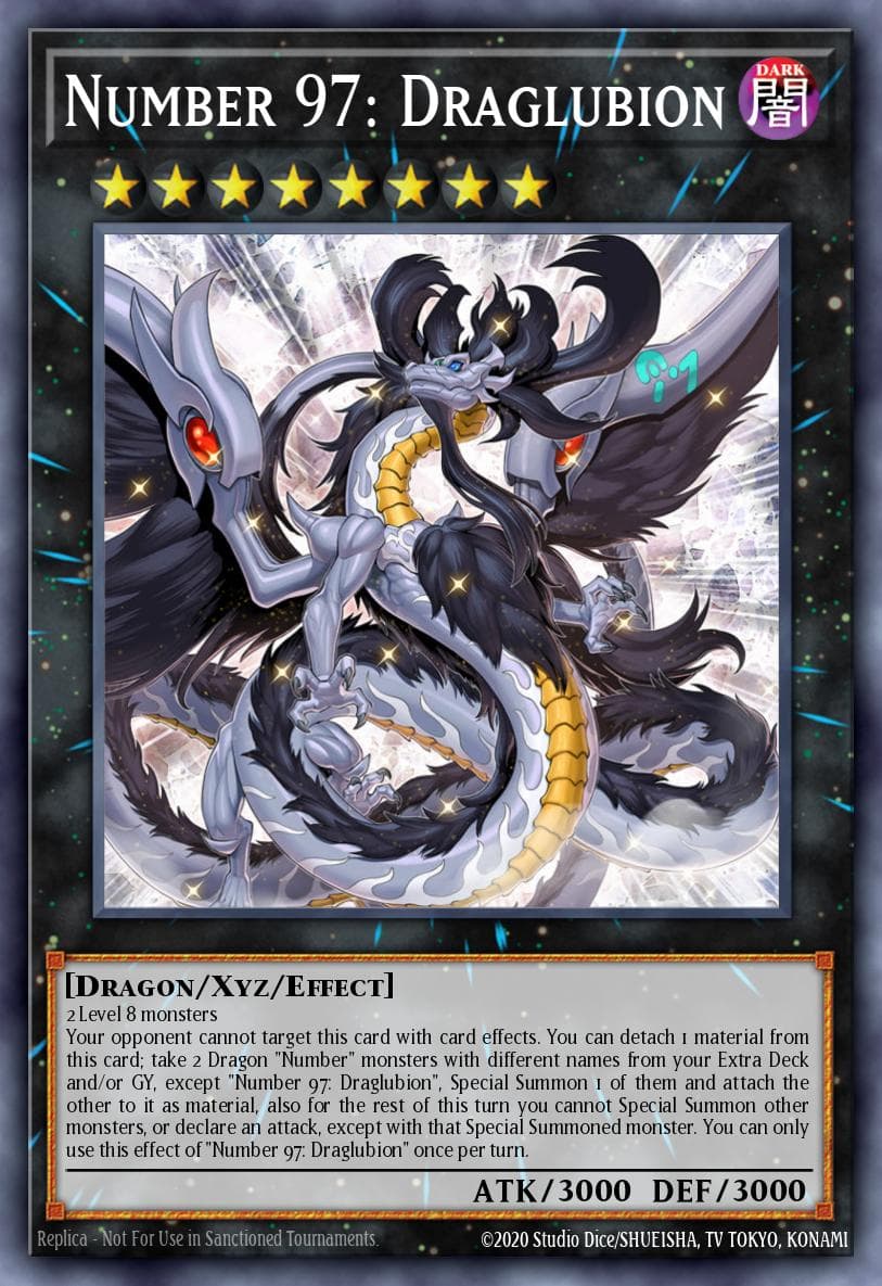 Carte Yu-Gi-Oh! Number 97: Draglubion #030 — Battles of Legend: Hero's Revenge