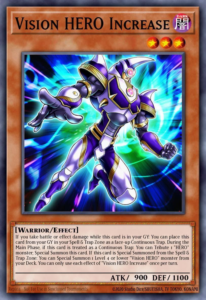 Carte Yu-Gi-Oh! Vision HERO Increase #007 — Battles of Legend: Hero's Revenge