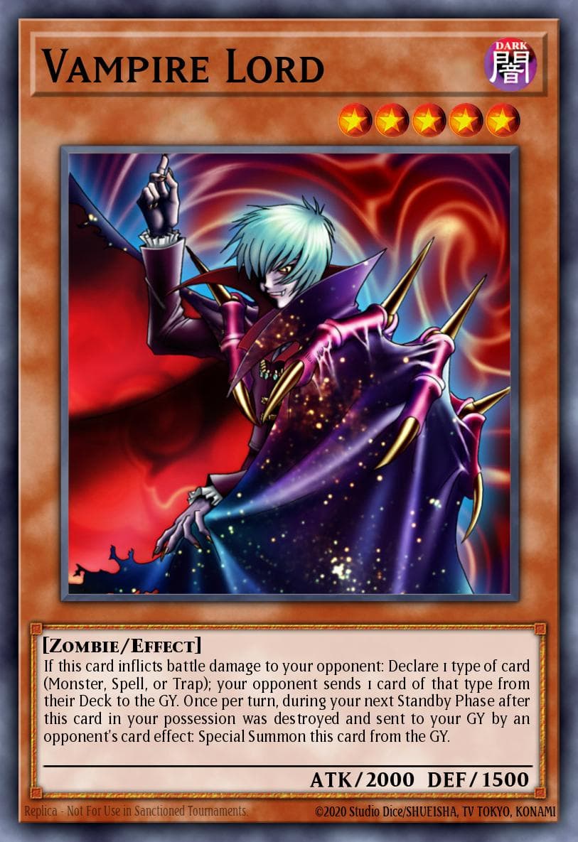 Carte Yu-Gi-Oh! Vampire Lord #004 — Battles of Legend: Glorious Gallery