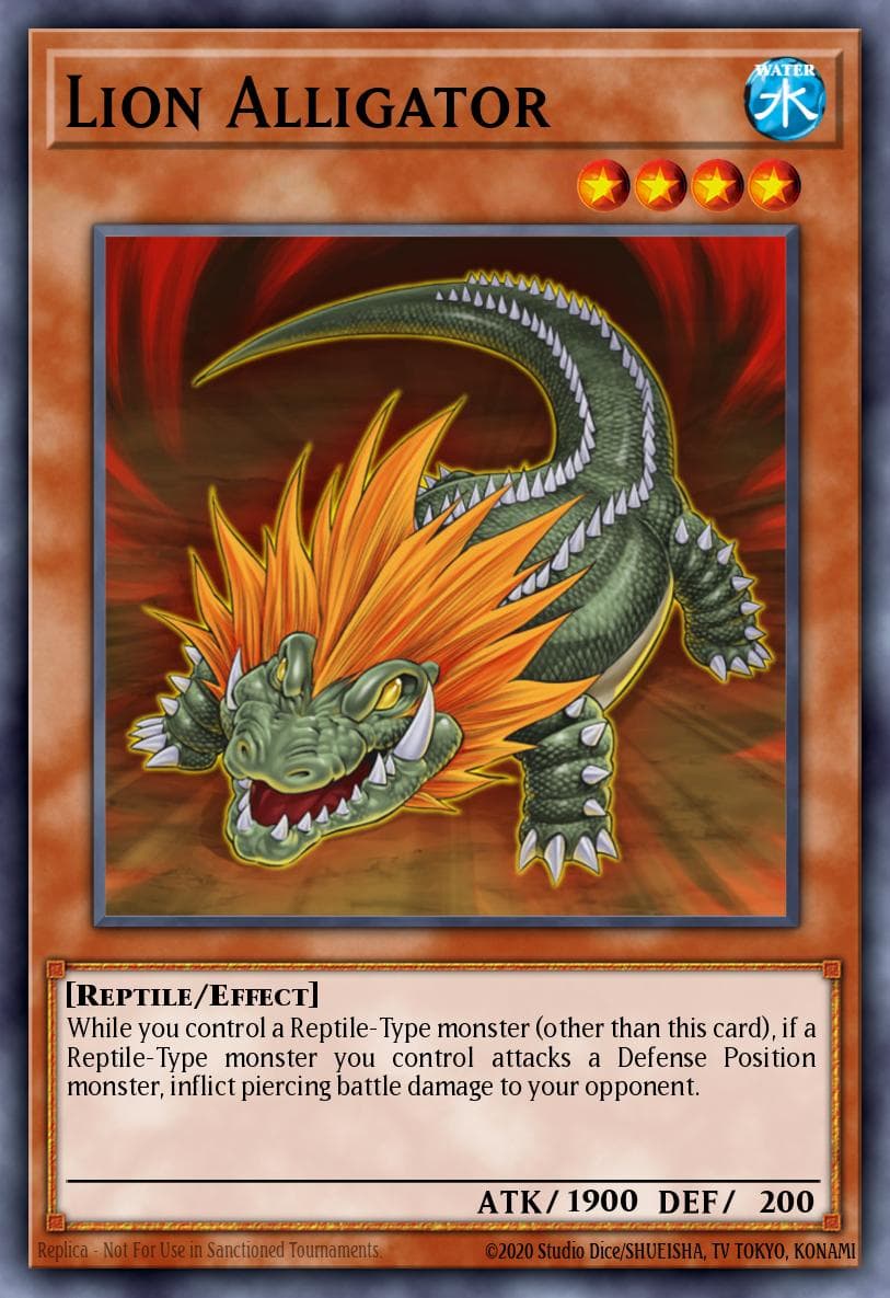 Carte Yu-Gi-Oh! Lion Alligator #089 — Battle Pack 3: Monster League