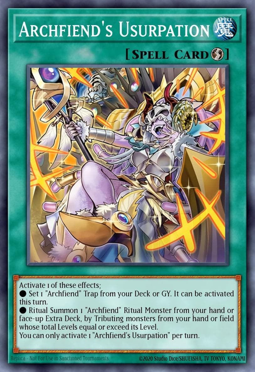 Carte Yu-Gi-Oh! Archfiend's Usurpation #067 — Blazing Dominion