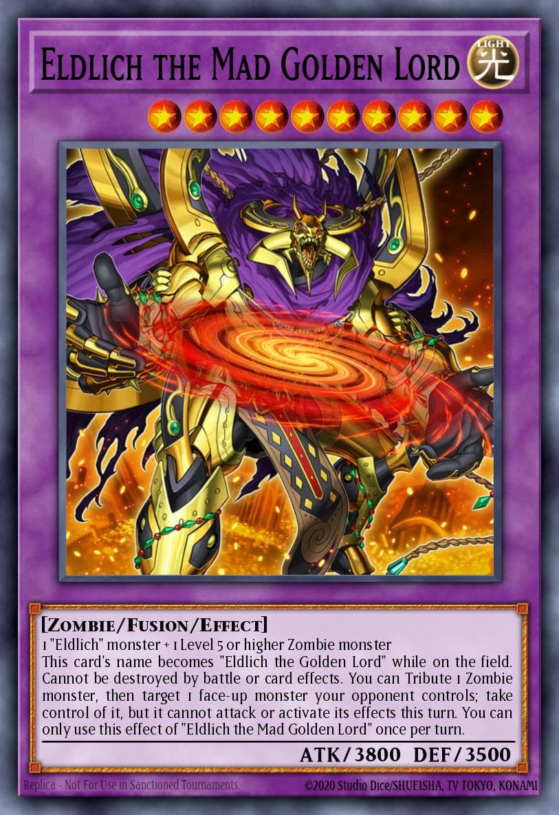 Carte Yu-Gi-Oh! Eldlich the Mad Golden Lord #040 — Blazing Vortex