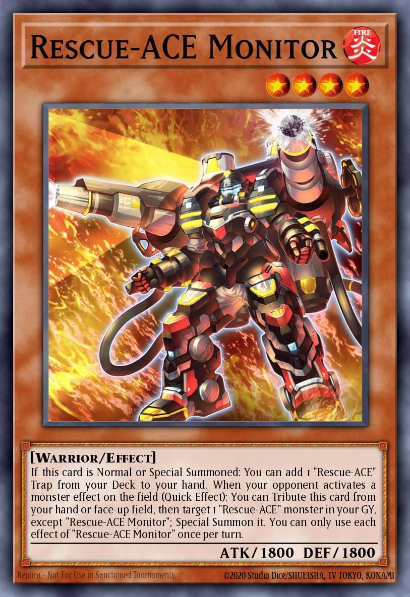Carte Yu-Gi-Oh! Rescue-ACE Monitor #003 — Amazing Defenders