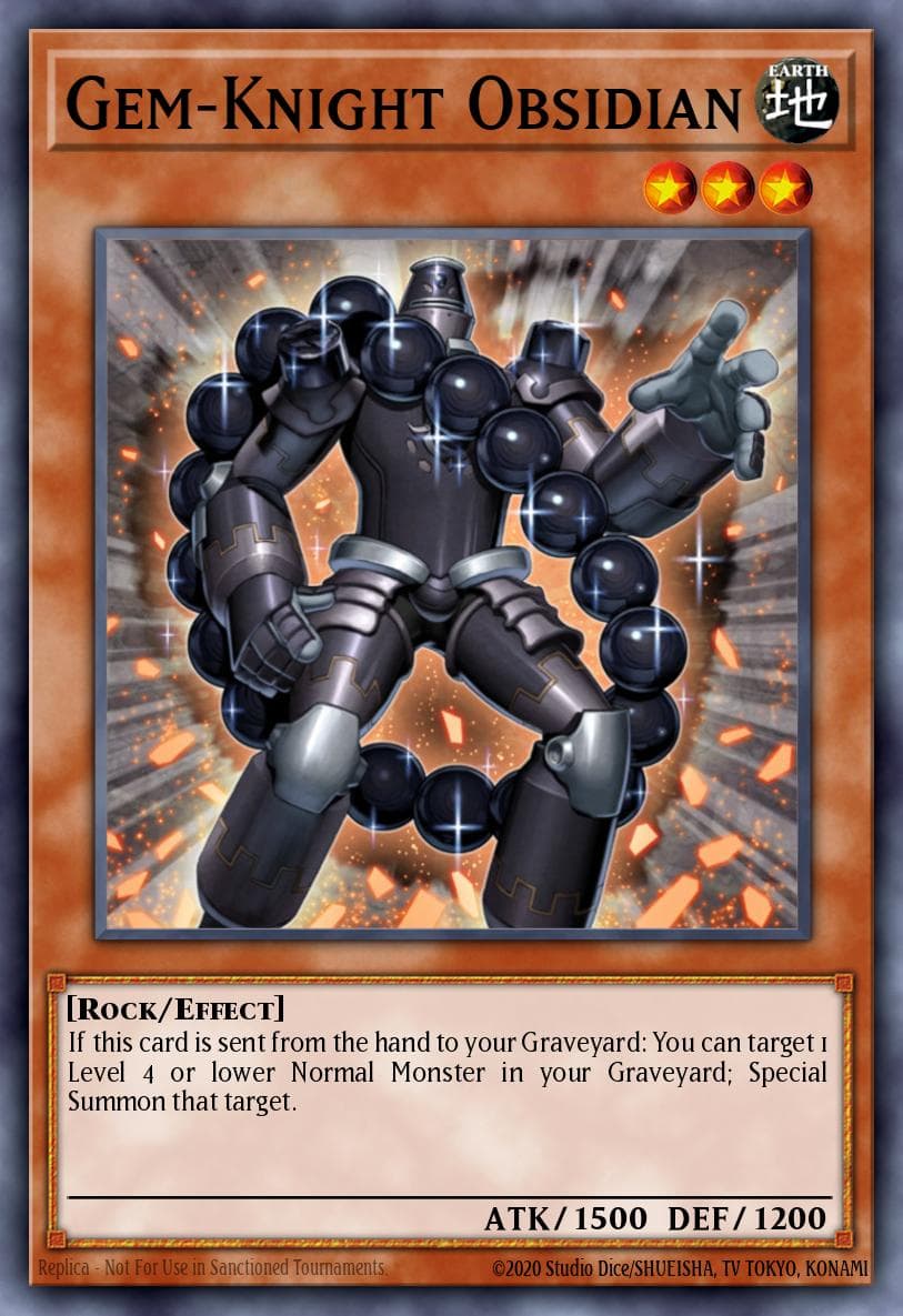 Carte Yu-Gi-Oh! Gem-Knight Obsidian #020 — Astral Pack Eight