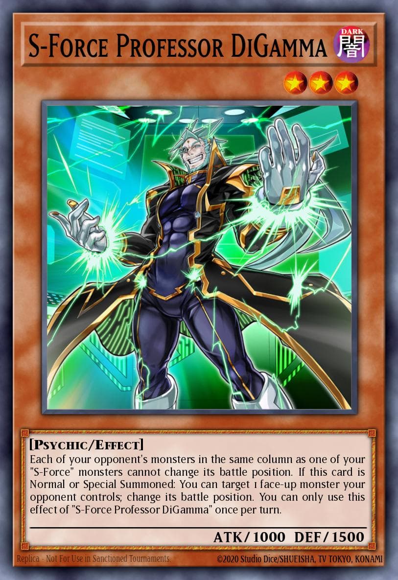 Carte Yu-Gi-Oh! S-Force Professor DiGamma #012 — Blazing Vortex