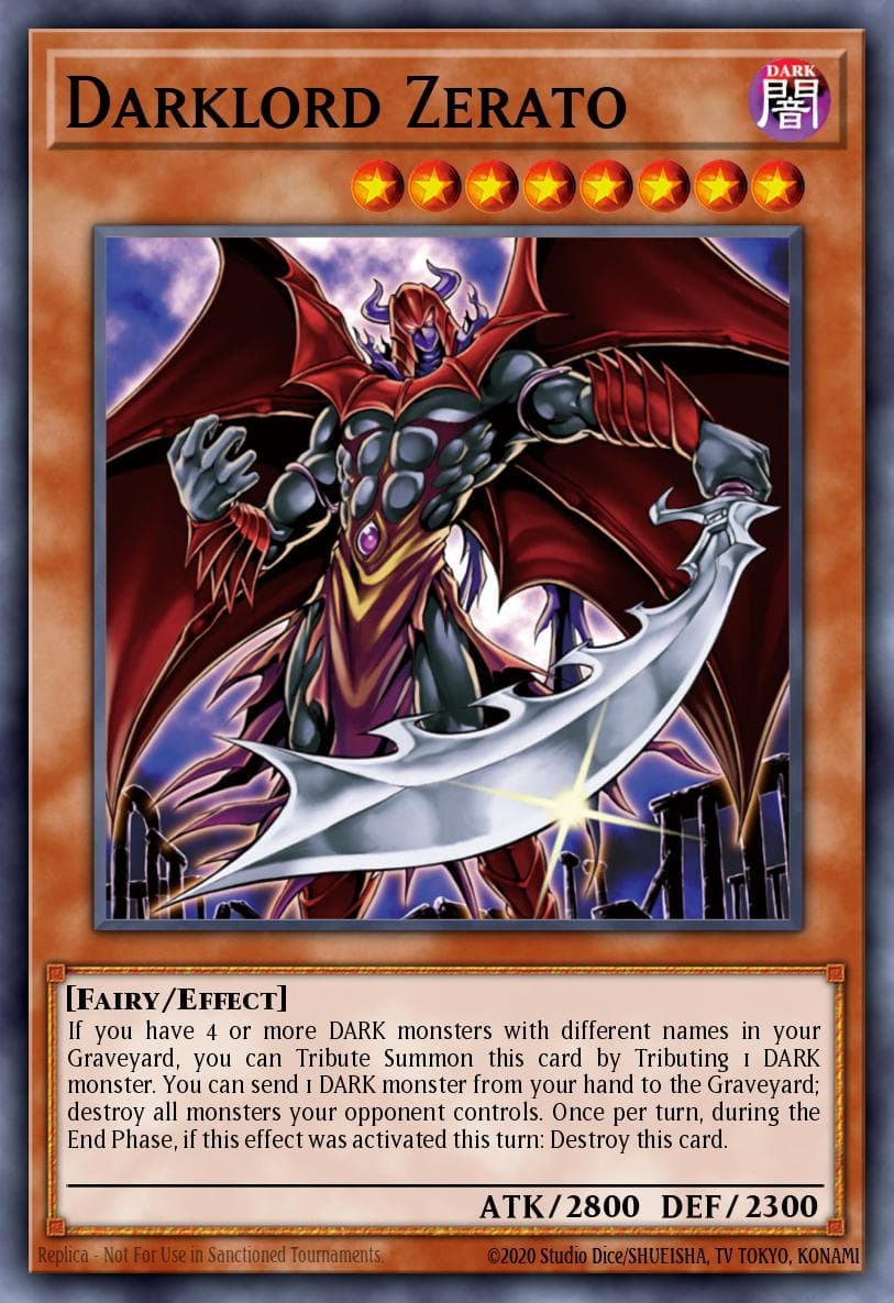 Carte Yu-Gi-Oh! Darklord Zerato #060 — Battle Pack 2: War of the Giants