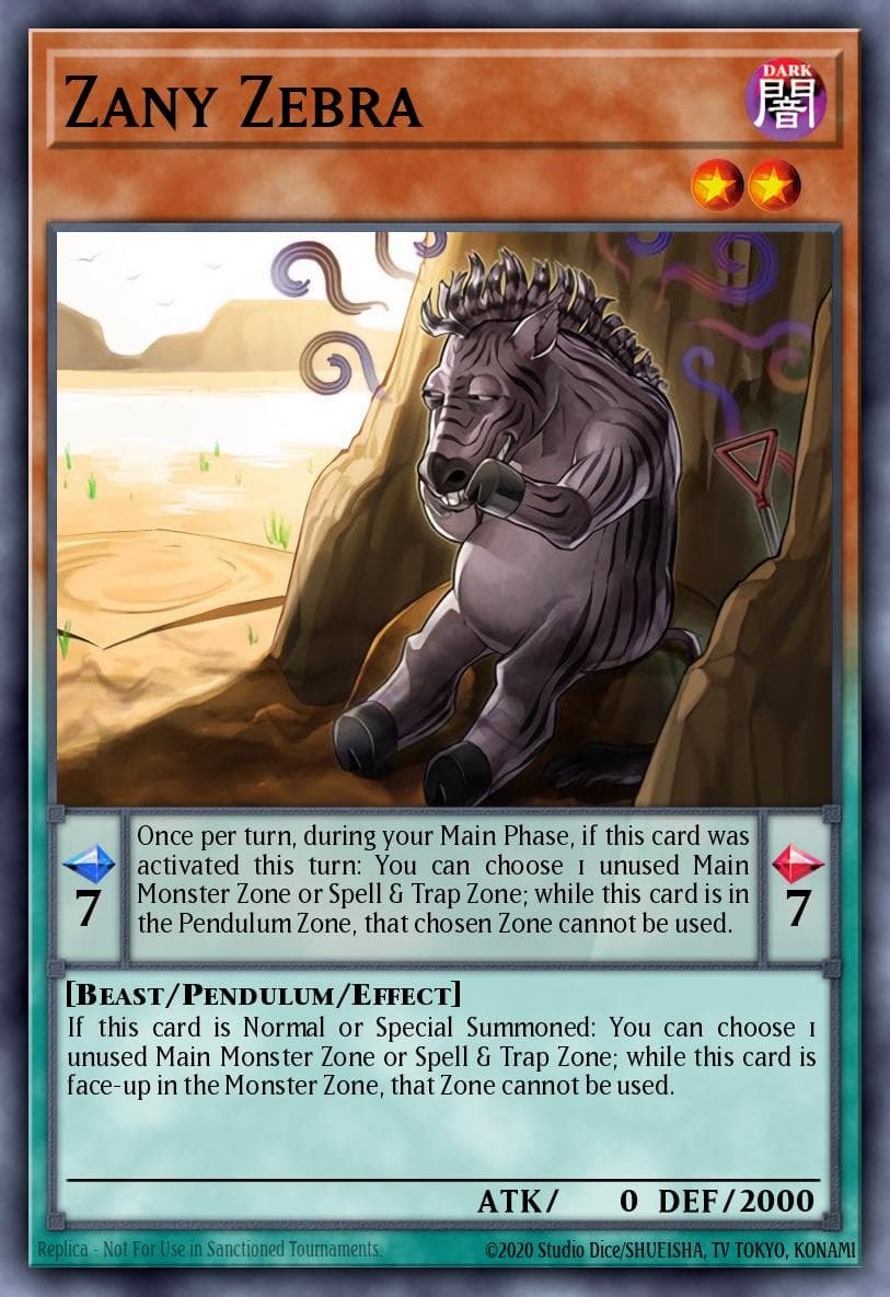 Carte Yu-Gi-Oh! Zany Zebra #042 — Breakers of Shadow