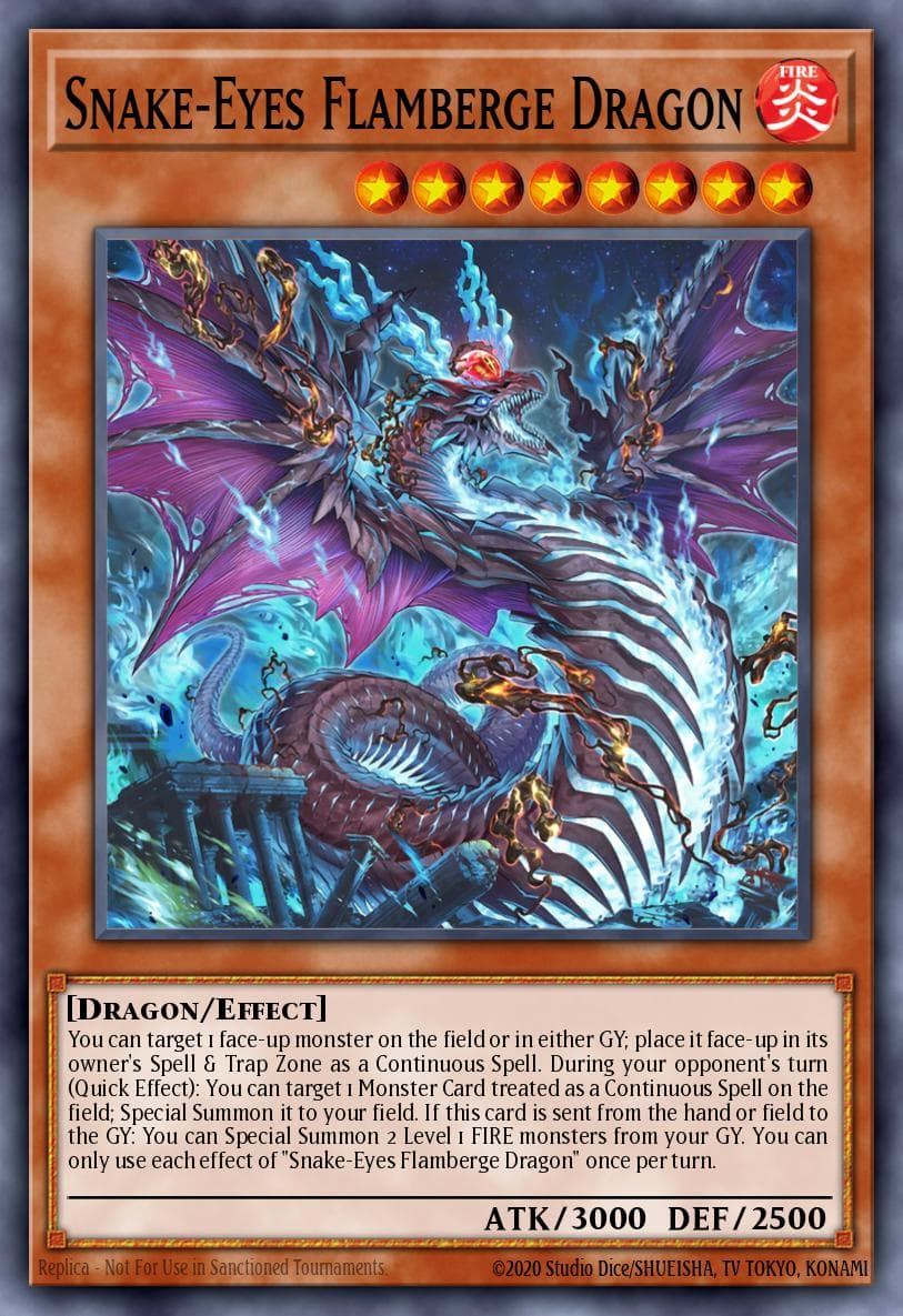 Carte Yu-Gi-Oh! Snake-Eyes Flamberge Dragon #010 — Age of Overlord