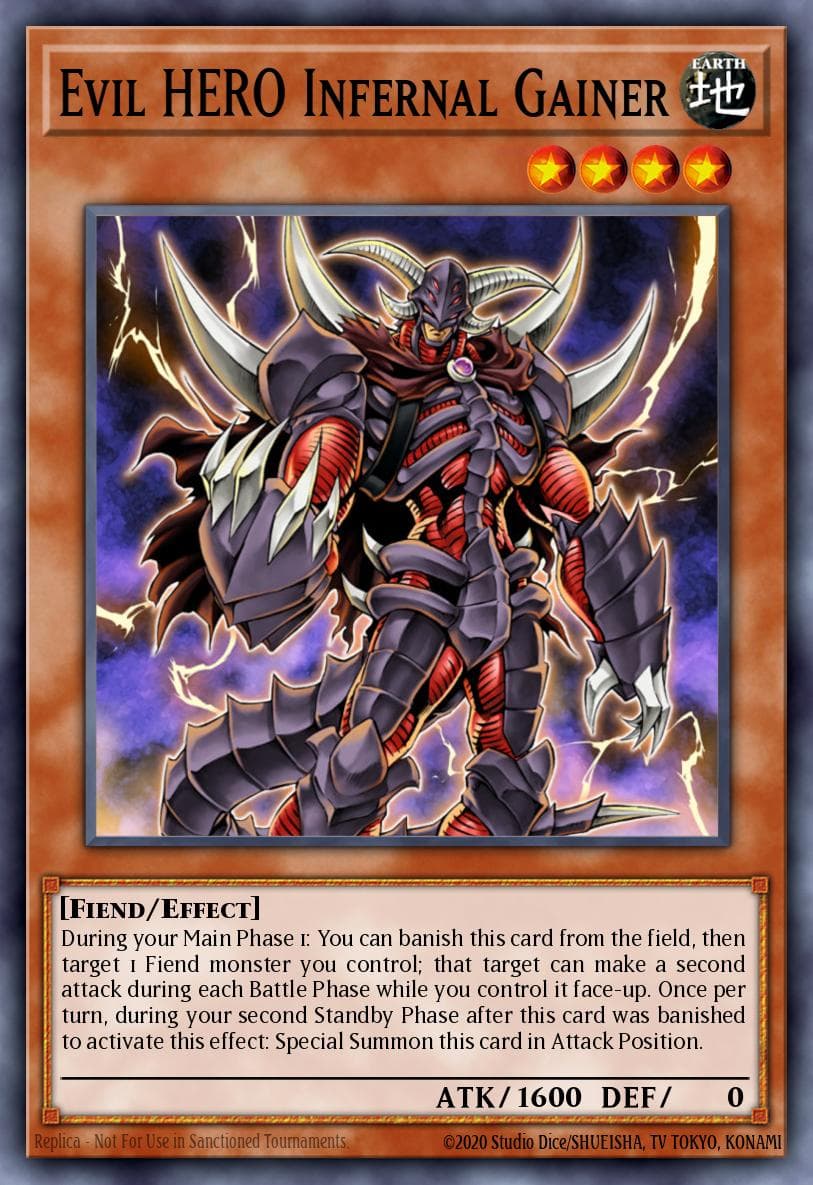 Carte Yu-Gi-Oh! Evil HERO Infernal Gainer #032 — Battle Pack 3: Monster League