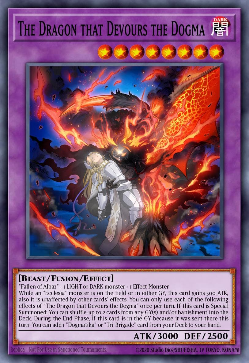 Carte Yu-Gi-Oh! The Dragon that Devours the Dogma #041 — THE CHRONICLES DECK: The Fallen & The Virtuous (All-Foil Edition)