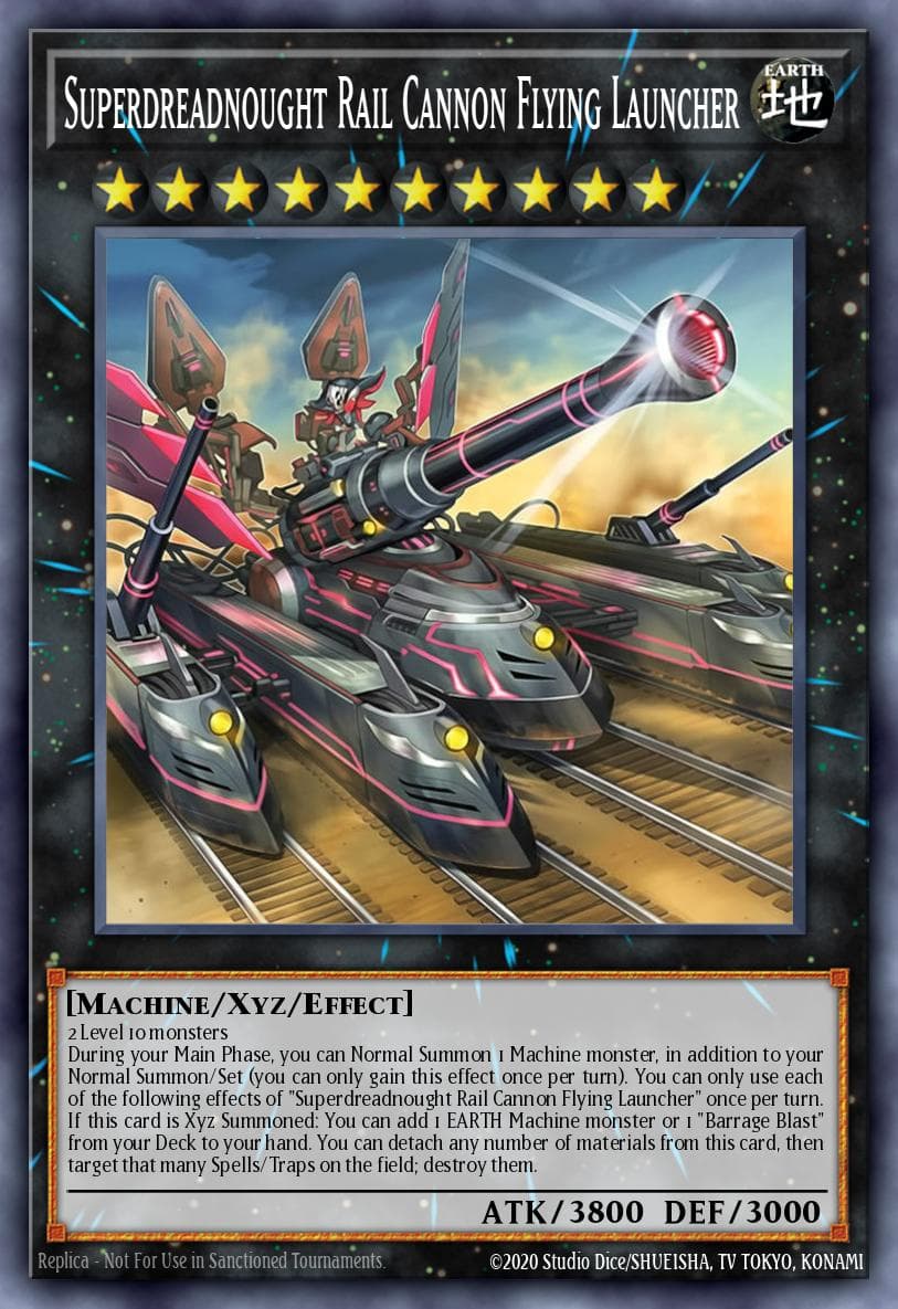 Carte Yu-Gi-Oh! Superdreadnought Rail Cannon Flying Launcher #044 — Blazing Dominion