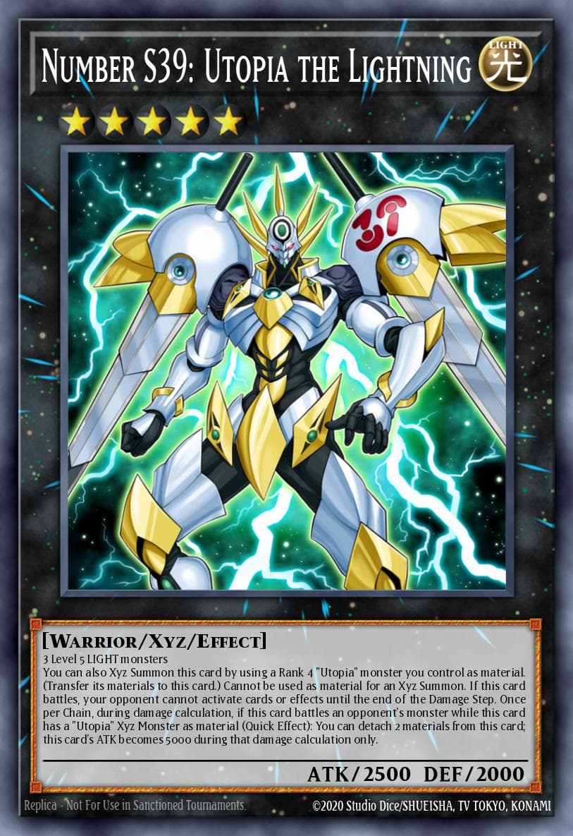 Carte Yu-Gi-Oh! Number S39: Utopia the Lightning #070 — Battles of Legend: Armageddon
